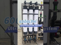 Ultrafiltration κατεργασία ύδατος 6TPH εγκαταστάσεων UF συστημάτων καθαρισμού νερού